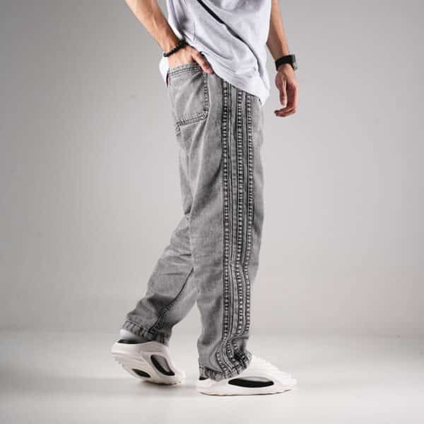 Black Denim 3 Strip - Image 5
