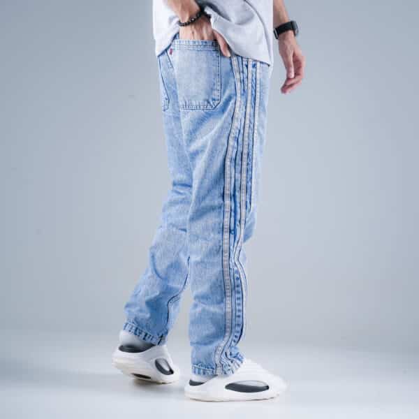 Blue Denim 3 Strip - Image 5